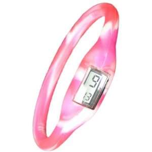   DYE Pink Camo Sports Watch with Digital LCD Screen