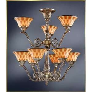  Designers Choice Chandelier, MG 3101, 9 lights, Antique 