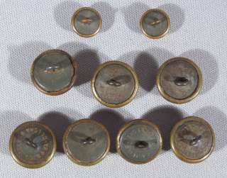 Spanish Infantry Set of Rayadillo Tunic Buttons Span Am War  