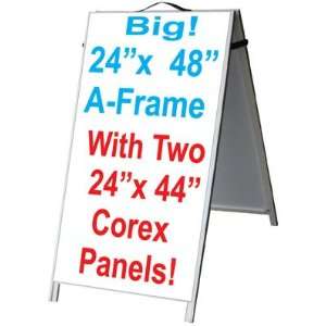  NEOPlex 24 x 48 PVC Sidewalk Sandwich Board A frame Sign 