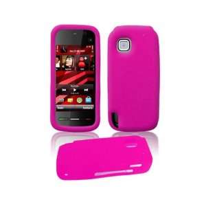  Nokia 5230 Nuron Skin Case Hot Pink Cell Phones 