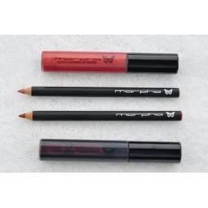   Lip Gloss, 2 FREE Lip Pencils   SET of 4   Morpho Cosmetics   long