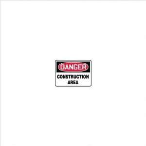   Red, Black And White Aluminum Value Construction Sign Danger