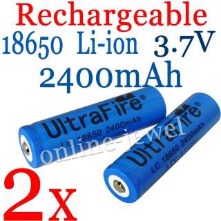 18650 LI ION 2400mAh Rechargeable Battery 3.7V  