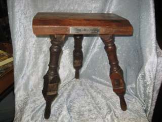 Stool Made From Ships Wheel/Timbers HMS Thunderer 1877  