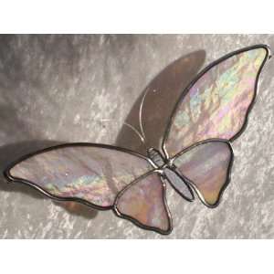  Glass Butterfly   Wing Span Size 10 ¾ Inches Long From Tip to Tip 