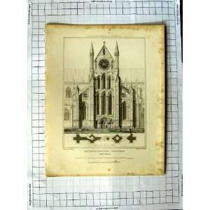  1820 Beverley Minster Yorkshire Transept Pugin Le Keux 