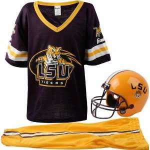LSU Tigers Kids/Youth Football Helmet Uniform Set  Sports 