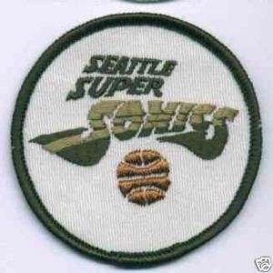 1970S SEATTLE SONICS NBA BASKETBALL 3 OLD LOGO PATCH  