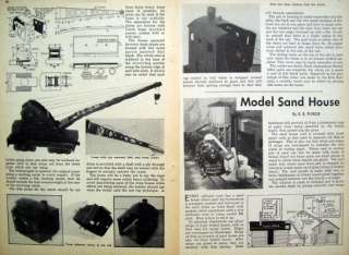 GAUGE Model Railroad CRANE Vintage How to DIY PLANS  