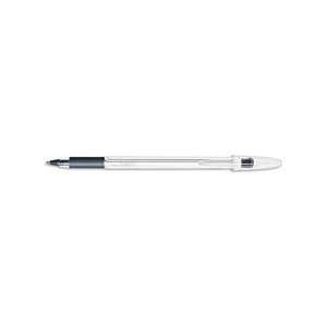 BIC(R) Cristal(R) Grip(TM) Ballpoint Pens, Medium Point, 1.0 mm, Black 