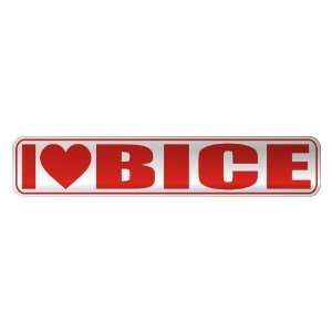   I LOVE BICE  STREET SIGN NAME