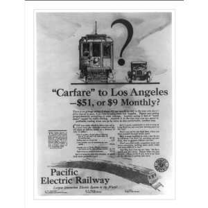 Historic Print (M) [Poster advertising Pacific Electric Railway why 