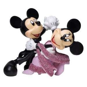   Showcase Mickey and Minnie Waltz Figurine, 4 1/4 Inch