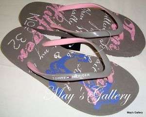 Tommy Hilfiger Thongs Flip Flop Sandals Shoes NWT sz 8  