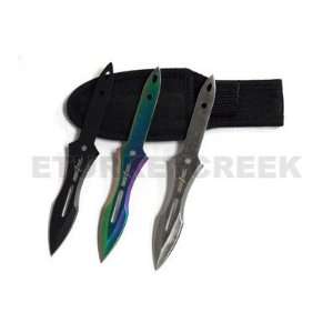  Throwing Knife Set 3pc. Miixed Colors