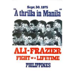 Boxing 1975 Thrilla in Manila Joe Frazier vs Muhammad ALI  