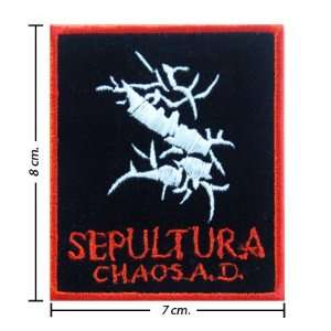 Sepultura Music Band Logo I Embroidered Iron on Patches  