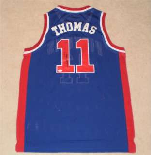 ISIAH THOMAS AUTOGRAPHED SIGNED DETROIT PISTONS M&N #11 JERSEY 