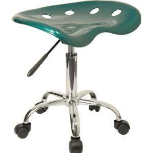 Vibrant Green Tractor Seat And Chrome Stool HHA588 Office 