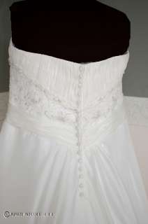 Bonny 1918 Ivory China Silk Satin w/ Lace Wedding Dress 24 NWT 