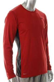 Nike NEW DriFit Mens Red Athletic Shirt L  