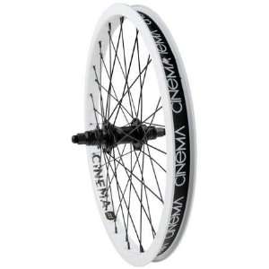  Cinema Tungsten Rear BMX Bike Wheel   White Painted 