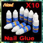 False French Nail Art Decoration Manicure Tips 10x 3g Fast Drying 