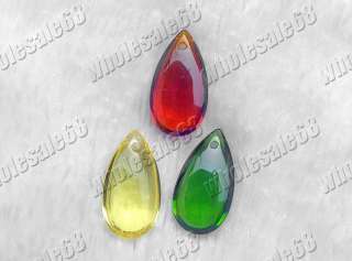 FREE wholesale lot 100 drop crystal loose beads pendant  
