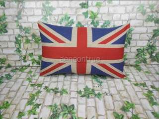 linen England Flag red the Union Jack pattern decorative pillow 