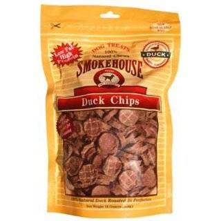 Smokehouse 100 Percent Natural Duck Chips Dog Treats, 16 Ounce