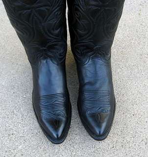 BEAUTIFUL~DAN POST POINTED TOE COWBOY BOOTS ~Leather Uppers,~Leather 