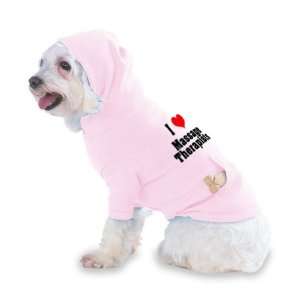 Love/Heart Massage Therapists Hooded (Hoody) T Shirt with pocket for 