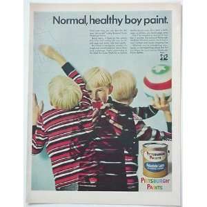  1967 Pittsburgh Paints Boy Paint Print Ad (2822)