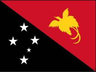 Papua New Guinea Flag T Shirt 8 Sizes 3 Colors  