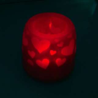 LED Light Sensor Candle Fashion Romantic Love Heart  