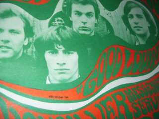 1966 FILLMORE POSTER THE YOUNG RASCALS WES WILSON  