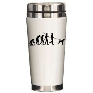  Vizsla Evolution Funny Ceramic Travel Mug by  