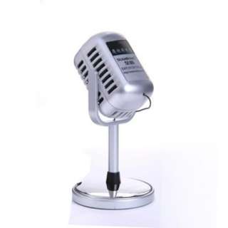 USB Voice Record Microphone 3.5mm Vintage Retro Studio Vocal Mic PC 