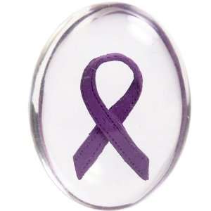  Purple Ribbon Comfort Stones  12 pk 
