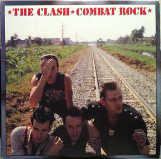THE CLASH combat rock LP vinyl FE 37689 VG 1982 1st  