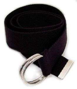 Ladies 1 1/2 Canvas D Ring Belt XLarge 38 40 Black new  