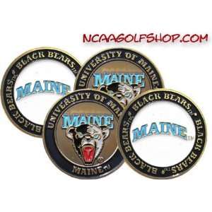 (4) Maine Black Bears Golf Ball Markers