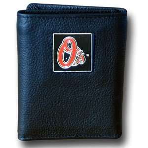  Baltimore Orioles Trifold Leather and Nylon Wallet Sports 