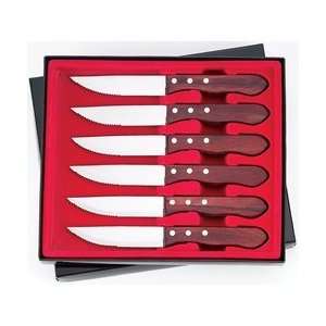  Slitzer 6pc Restaurant Style Jumbo Steak Knives with 