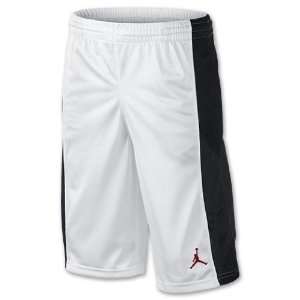   Jordan Knit Kids Basketball Shorts, White/Black