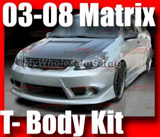 03 08 04 05 06Toyota Matrix JDM TR Bumper Body Kit  