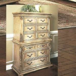   Home 7505CH Florence Chest in Distressed Whitewash Furniture & Decor