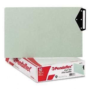  Products   Pendaflex   Green End Tab Guides, Blank Metal Tabs 