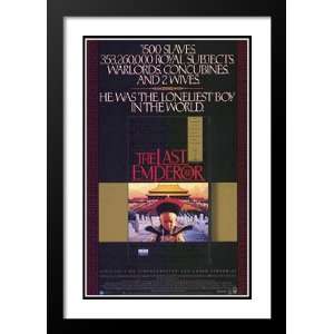  The Last Emperor 20x26 Framed and Double Matted Movie 